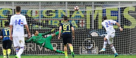 Internazionale Milano a fost învinsă de Sampdoria Genova, scor 2-1, după ce a condus la pauză cu 1-0